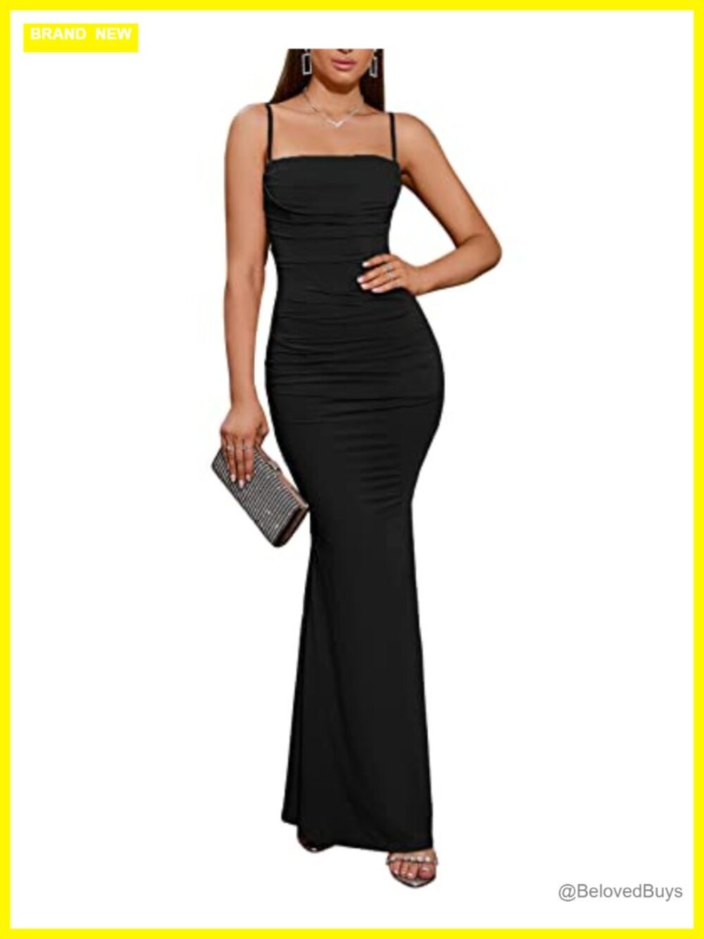 Corset Maxi Formal Dress Bodycon Mermaid Spaghetti Strap Wedding Guest